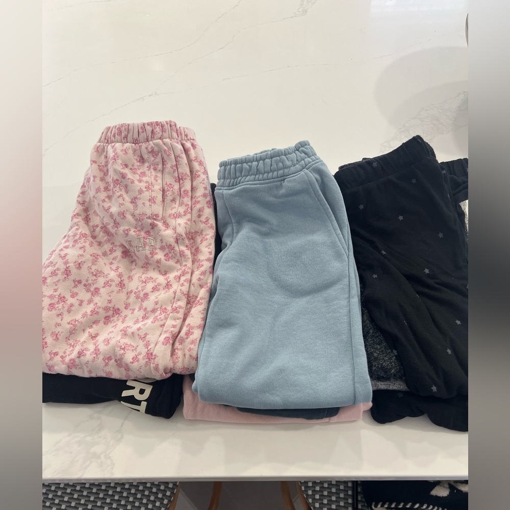 Girls size 8, sweatpants and joggers